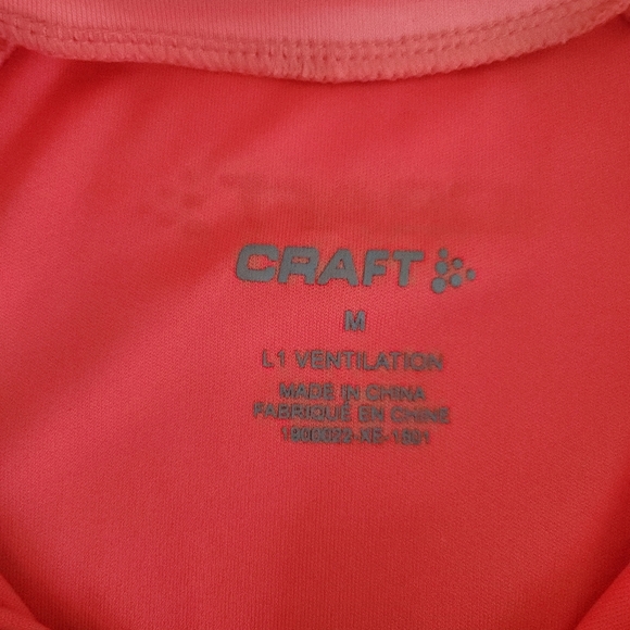 CRAFT Women's Cycling Jersey - coral pink (medium) - Picture 9 of 15